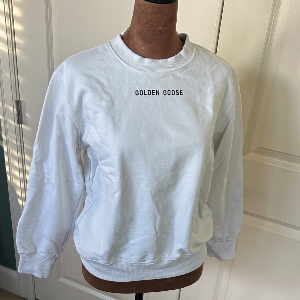 Golden Goose Classic White Crewneck Medium Women’s